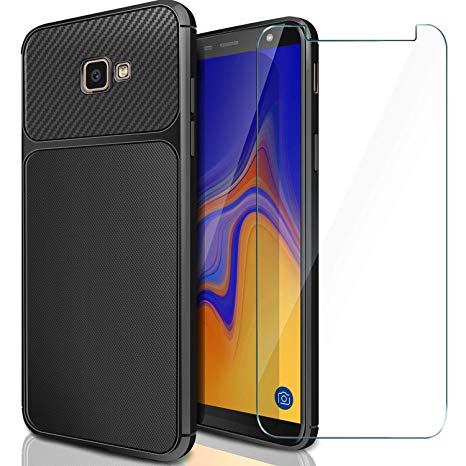 samsung j4 plus coque + verre trempe