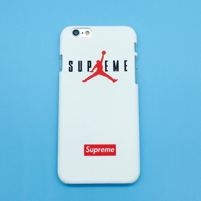Supreme Air Jordan Coque Apple Coque iPhone 7 Plus 7s Plus Rough