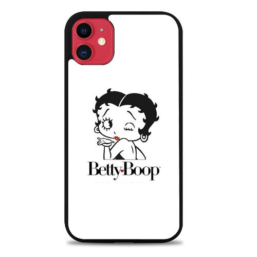 Coque iphone 5 6 7 8 plus x xs xr 11 pro max Betty Boop White Background P0615
