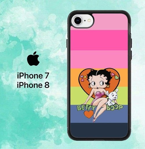 Betty Boop Rainbow P0625 iPhone 7 , 8 Case