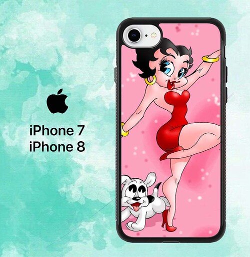 Betty Boop Pink P0629 iPhone 7 , 8 Case