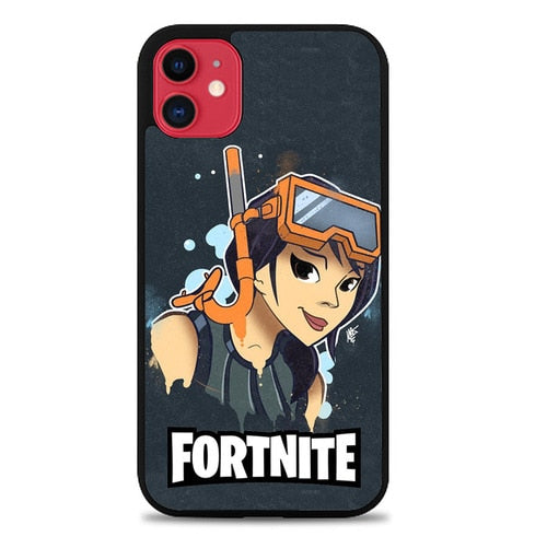 Coque iphone 5 6 7 8 plus x xs xr 11 pro max Fortnite Snorkel OPS Fan Art P0796