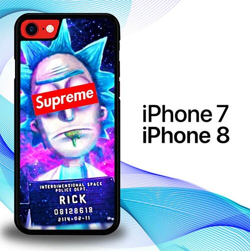 Rick and Morty Supreme P1629 coque iPhone 7 , iPhone 8