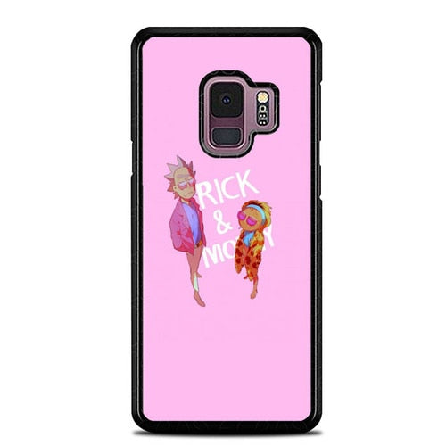 Rick And Morty Pink Cool Style P1918 coque Samsung Galaxy S9