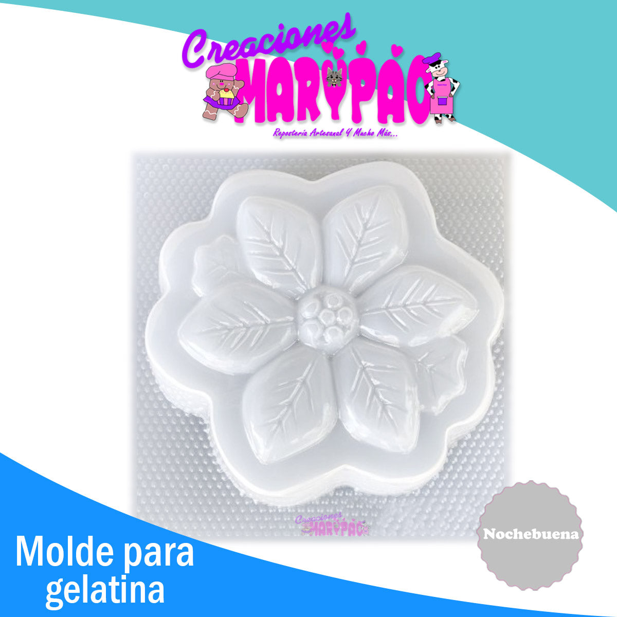 Molde Para Gelatinas Nochebuena Navidad – Creaciones Marypao