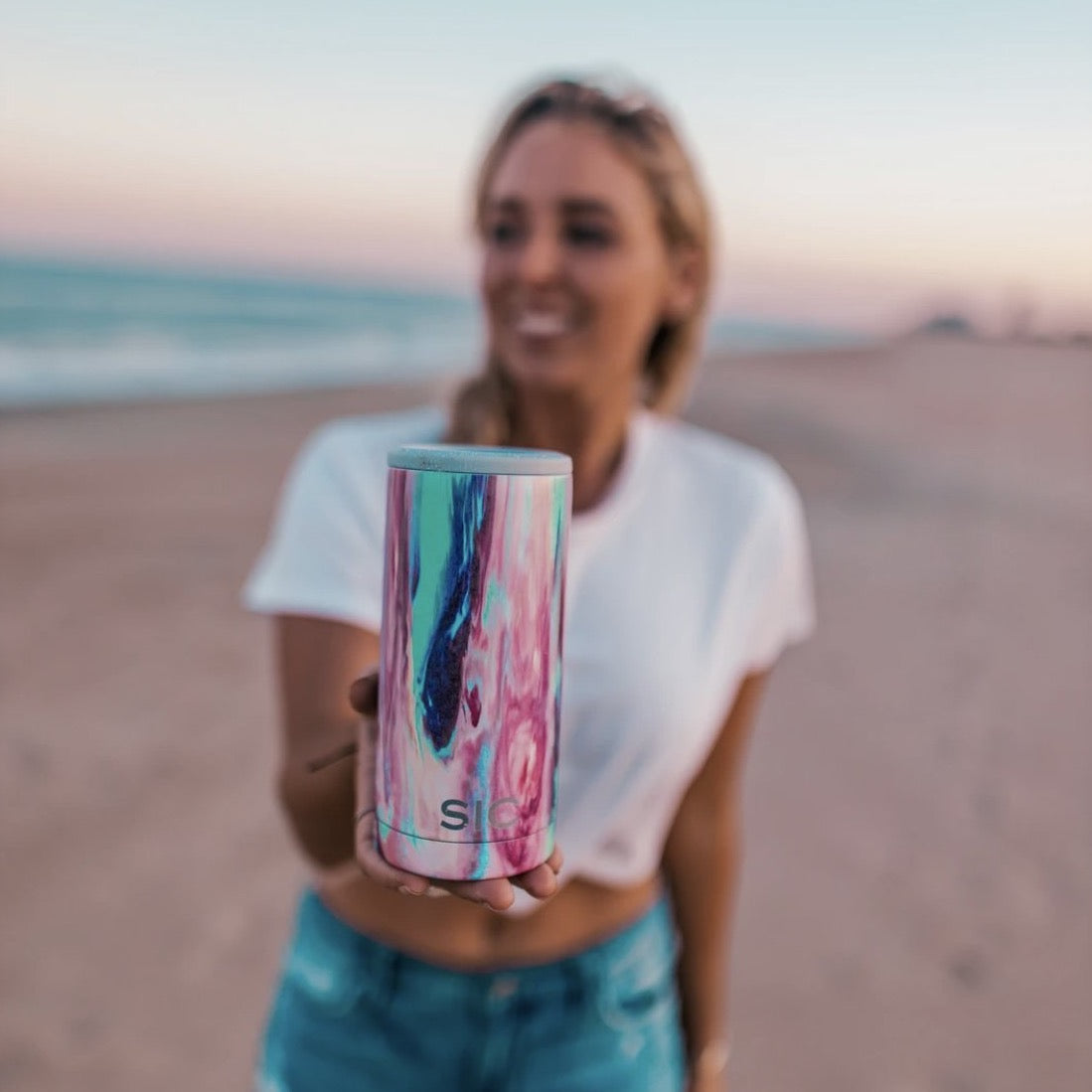 Slim Can Cooler - Cotton Candy