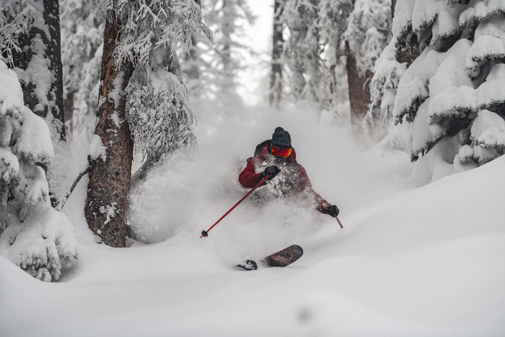 Voormi outerwear for skiing powder