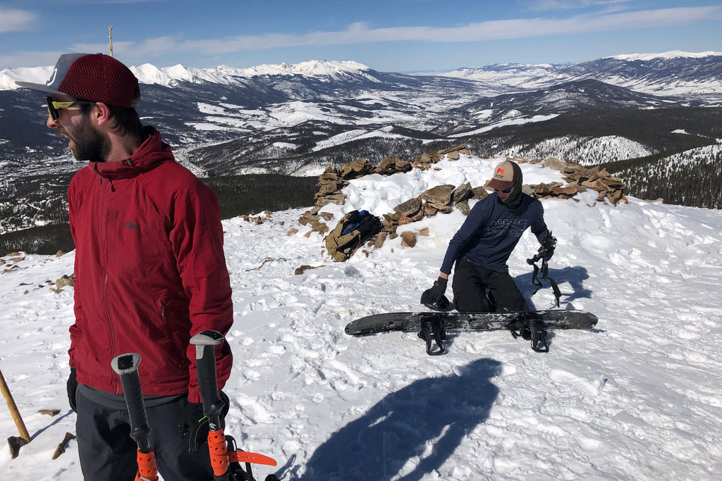 Staying together when splitboarding