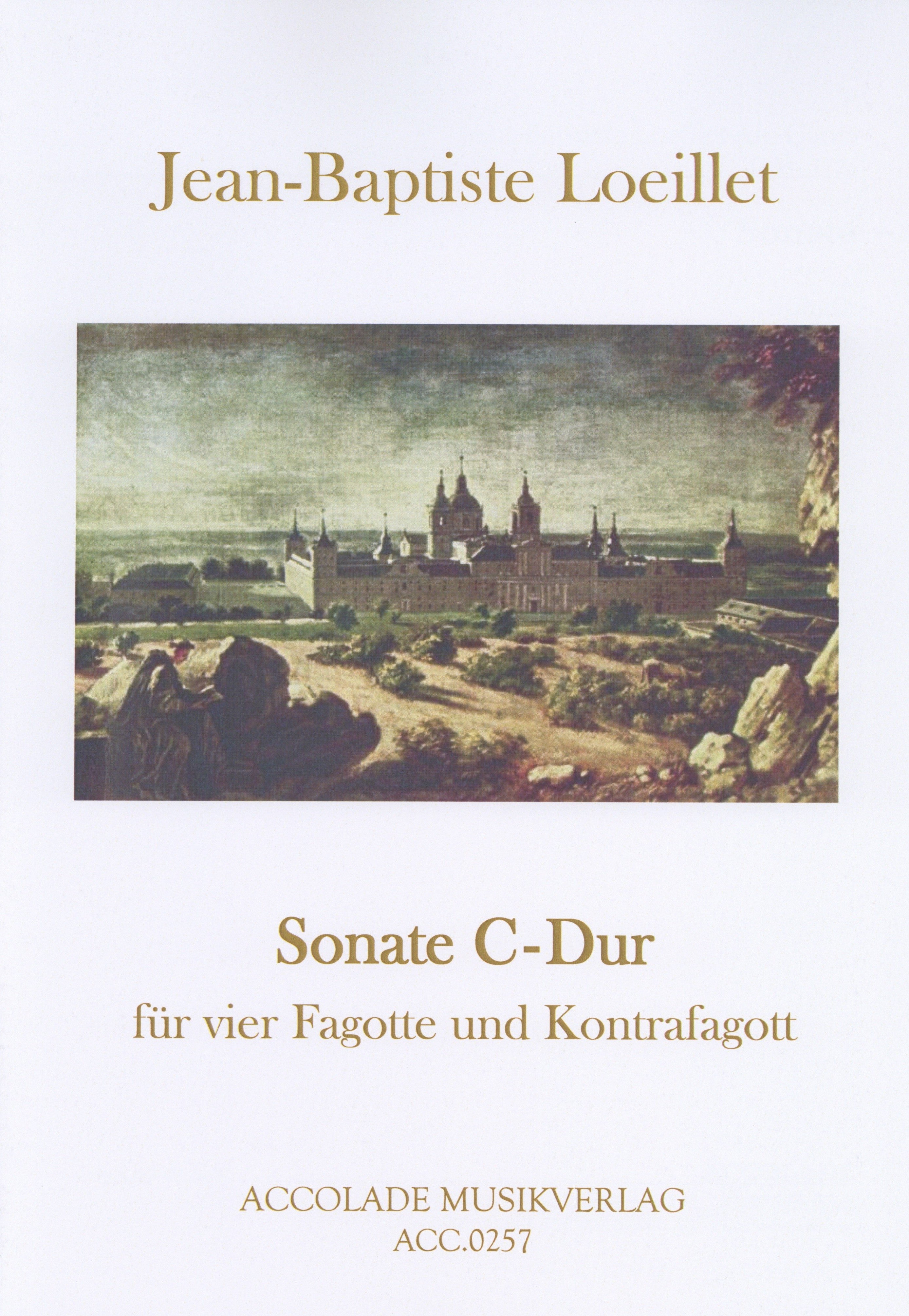 Loeillet, Jean Baptiste % Sonata in c minor (score & parts) - 4BSN/CBSN (optional Basso Continuo)