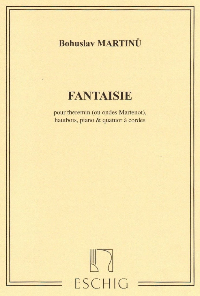 ファンタジー（ボフスラフ・マルティヌー）（ピアノ二重奏）【Fantaisie】