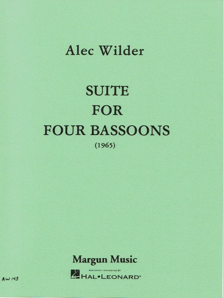 4本のバスーンのための組曲  (アレック・ワイルダー) (バスーン四重奏)【Suite for Four Bassoons】