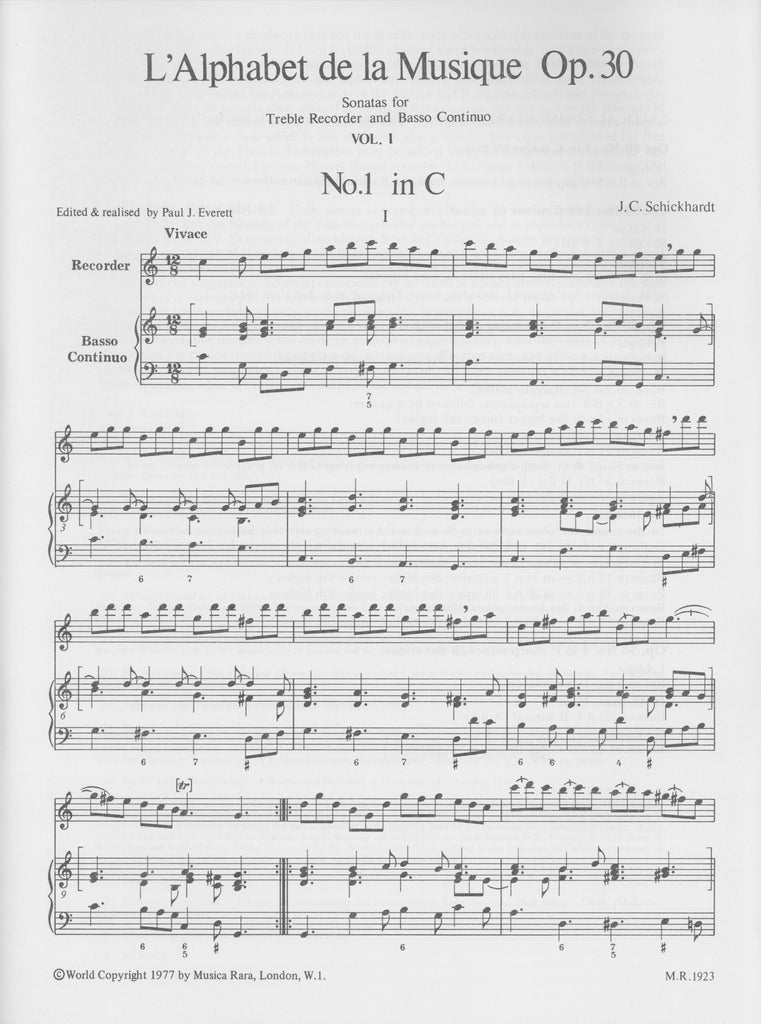 L Alphabet De La Musique Op 30 V1 Ob P Trevco Music