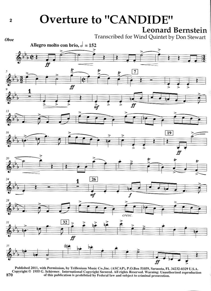 Overture to candide clarinet pdfs