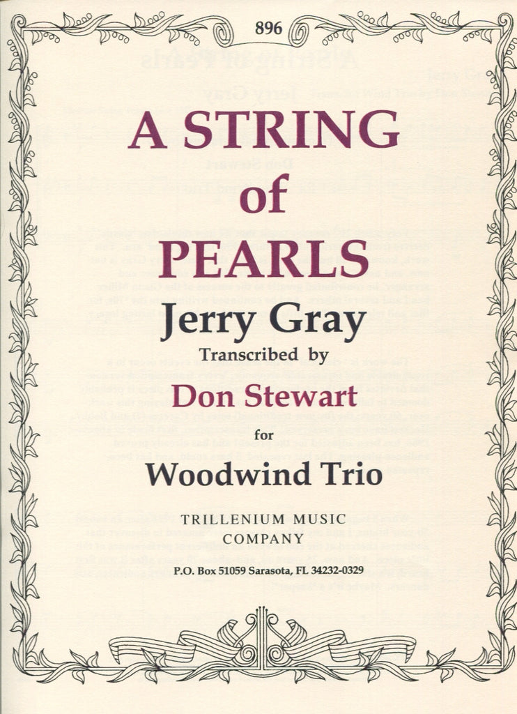 A String Of Pearls Score Parts Fl Cl Bsn Trevco Music