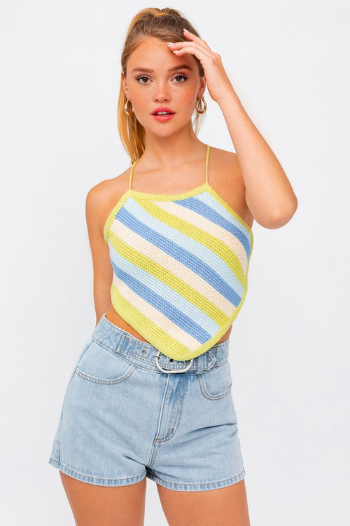 Hit Me On The Top Twist Tube Crop Top – Brightside Boutique