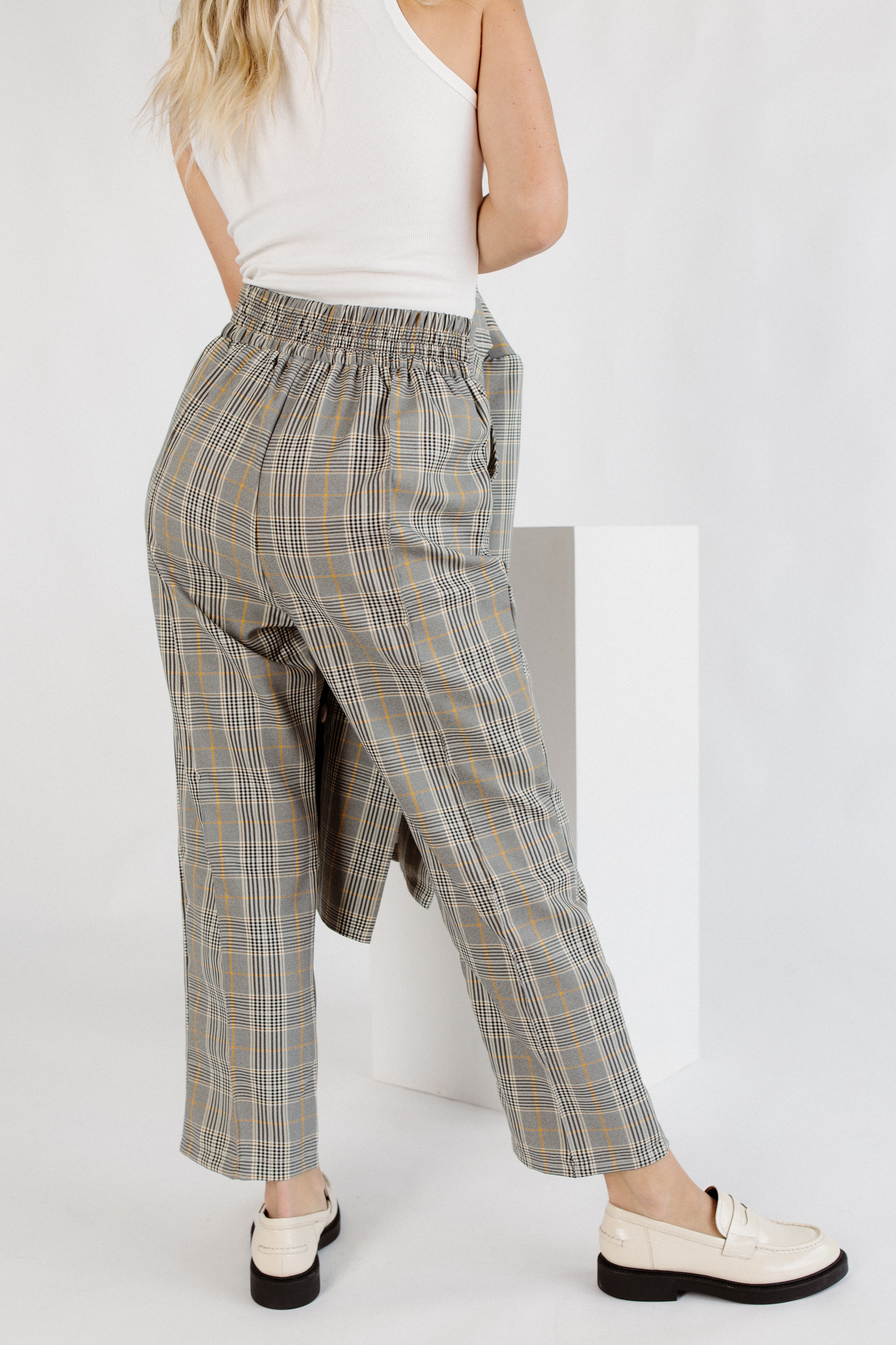 Raise The Bar Plaid Straight Leg Pant