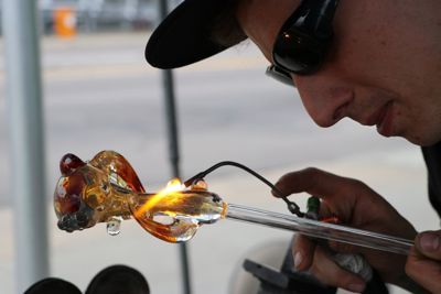 Glassblower Nicholas Lee AKA Fungal Frequency