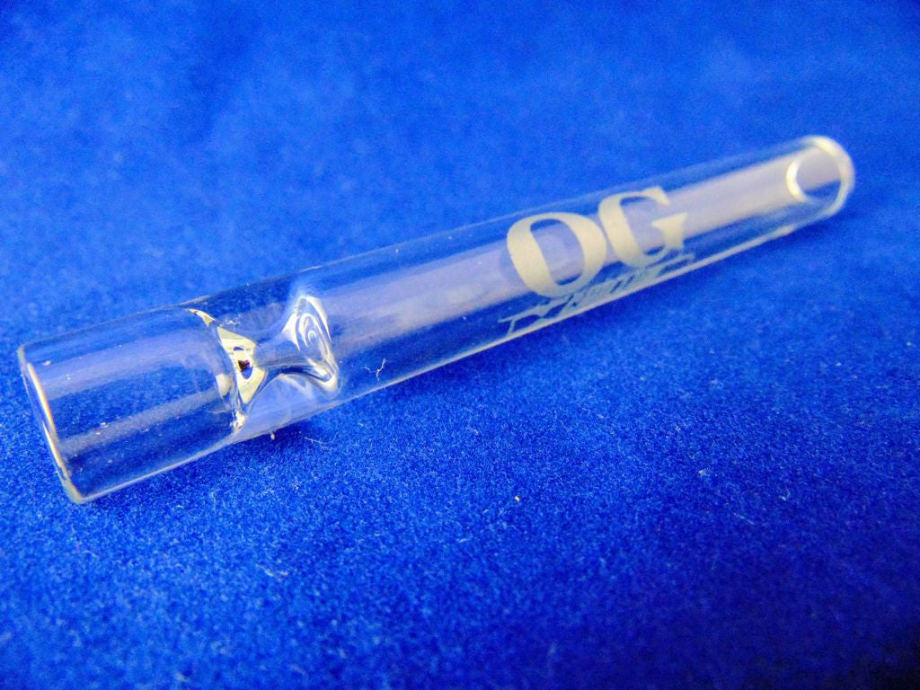 Chillum Glass Pipe One Hitter OG Style 4" Tobacco pipe.