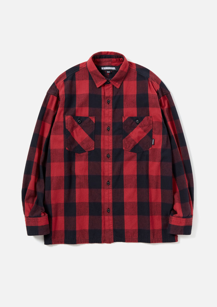 メール便指定可能 NEIGHBORHOODxWDS OMBRE CHECK SHIRT LS