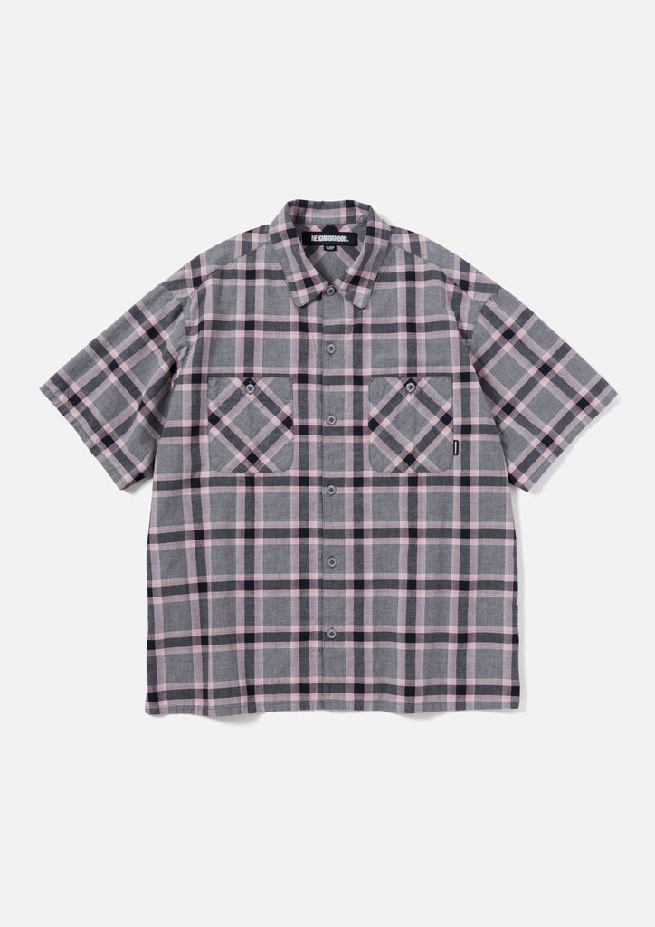 NH X WIND AND SEA . OMBRE CHECK SHIRT LS
