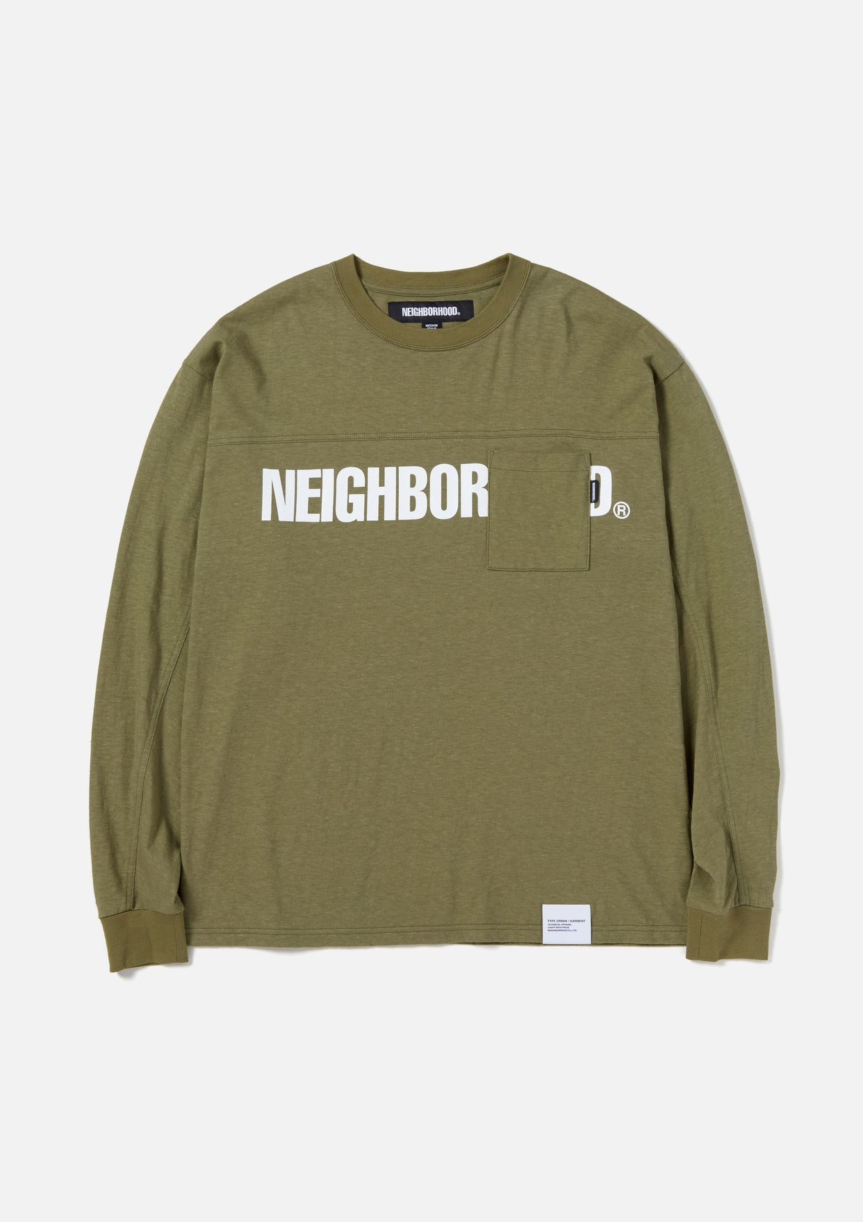 S NEIGHBORHOOD LOGO PRINT CREWNECK LS-