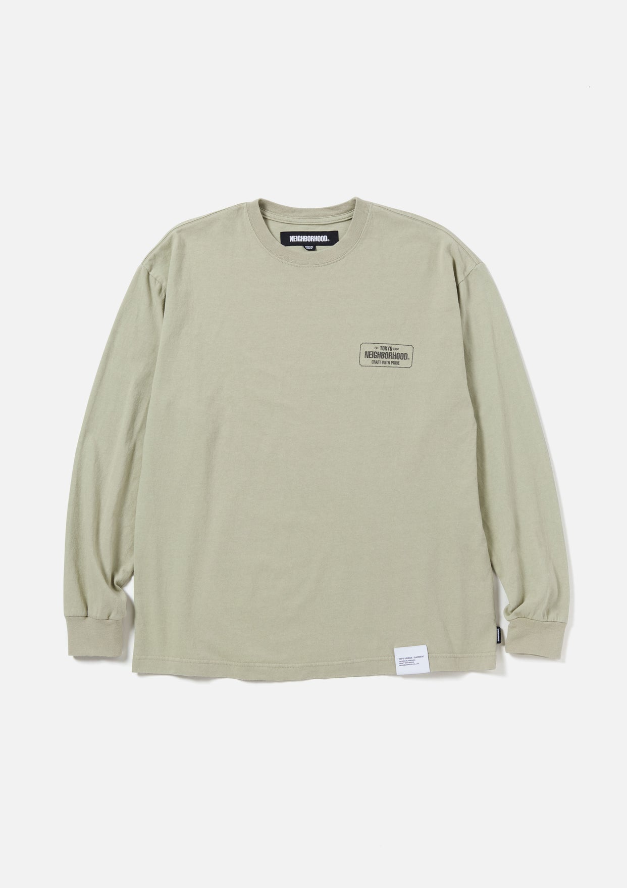 SULFUR DYE CREWNECK LS