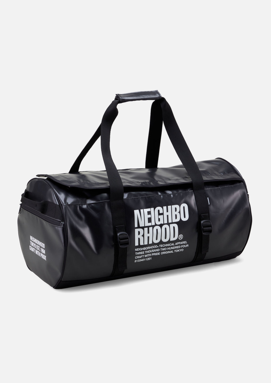 NEIGHBORHOOD  DUFFLE BAG-S . PV BLACK