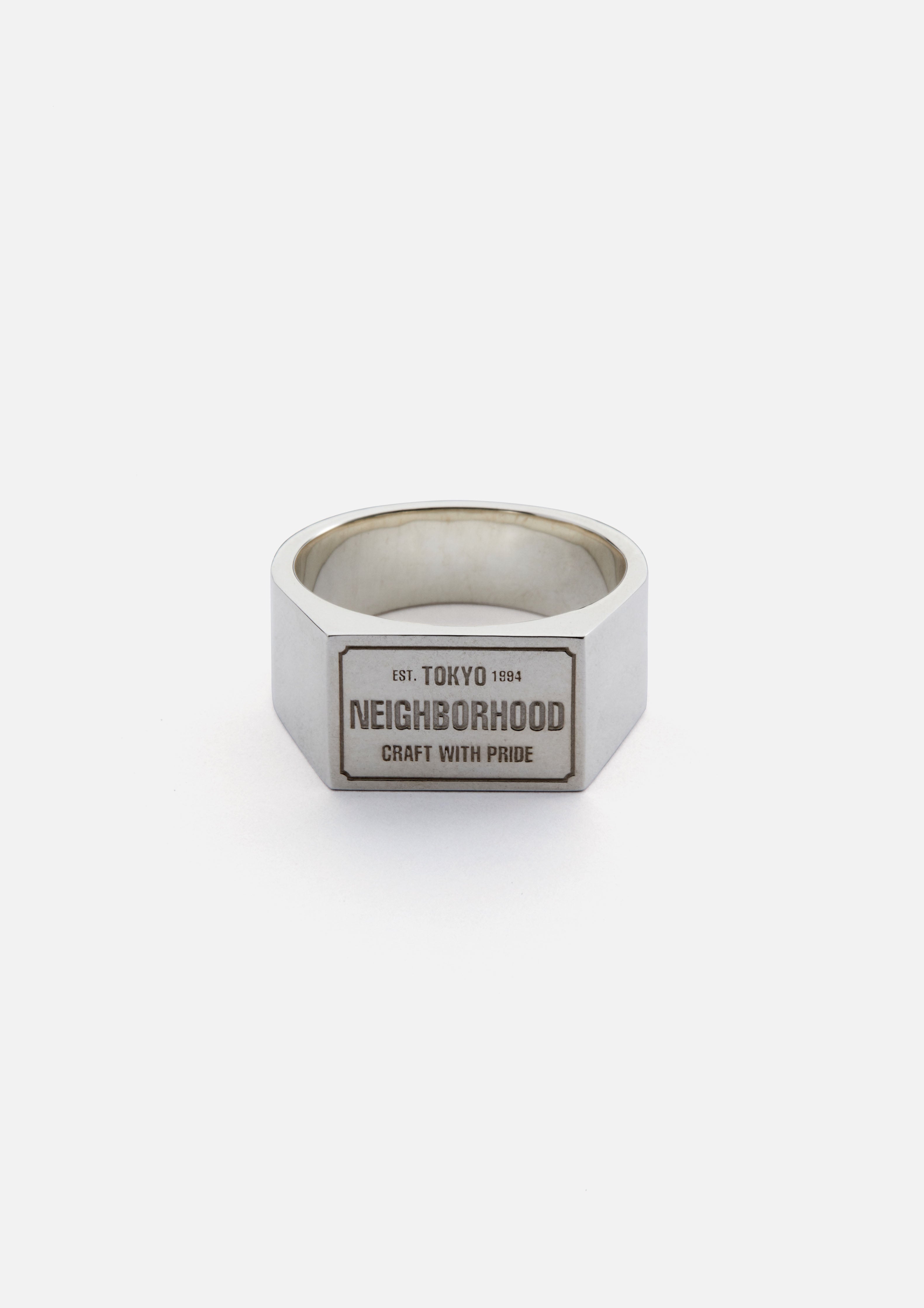 17号 NEIGHBORHOOD SILVER PLAIN RING-