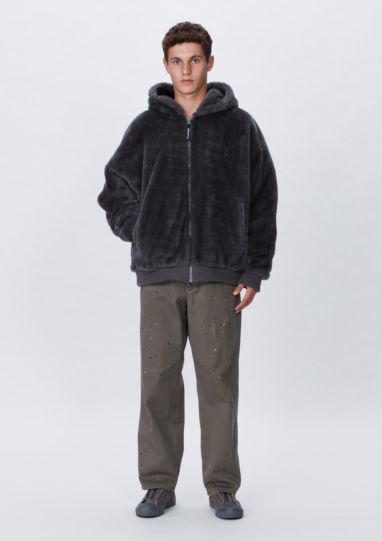 ポケットいっぱい NEIGHBORHOOD FUR HOODED JK . AC BLACK L - 通販