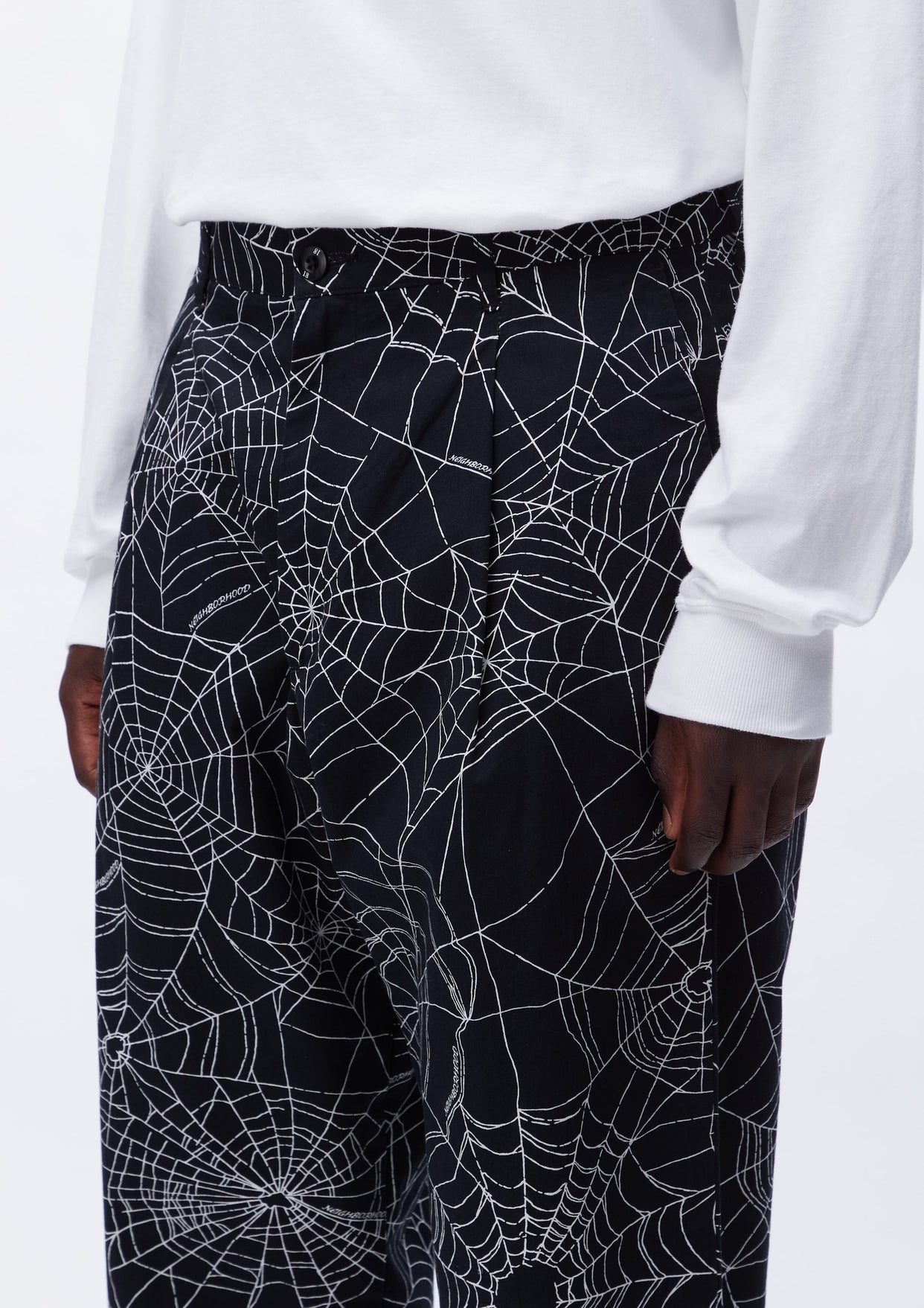 SPIDERWEB TUCK PANTS