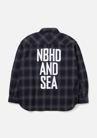 NEIGHBORHOOD×WIND AND SEA ネルシャツ