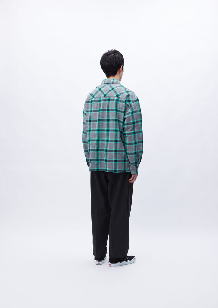 L NH X WIND AND SEA . OMBRE CHECK SHIRT | irai.co.id