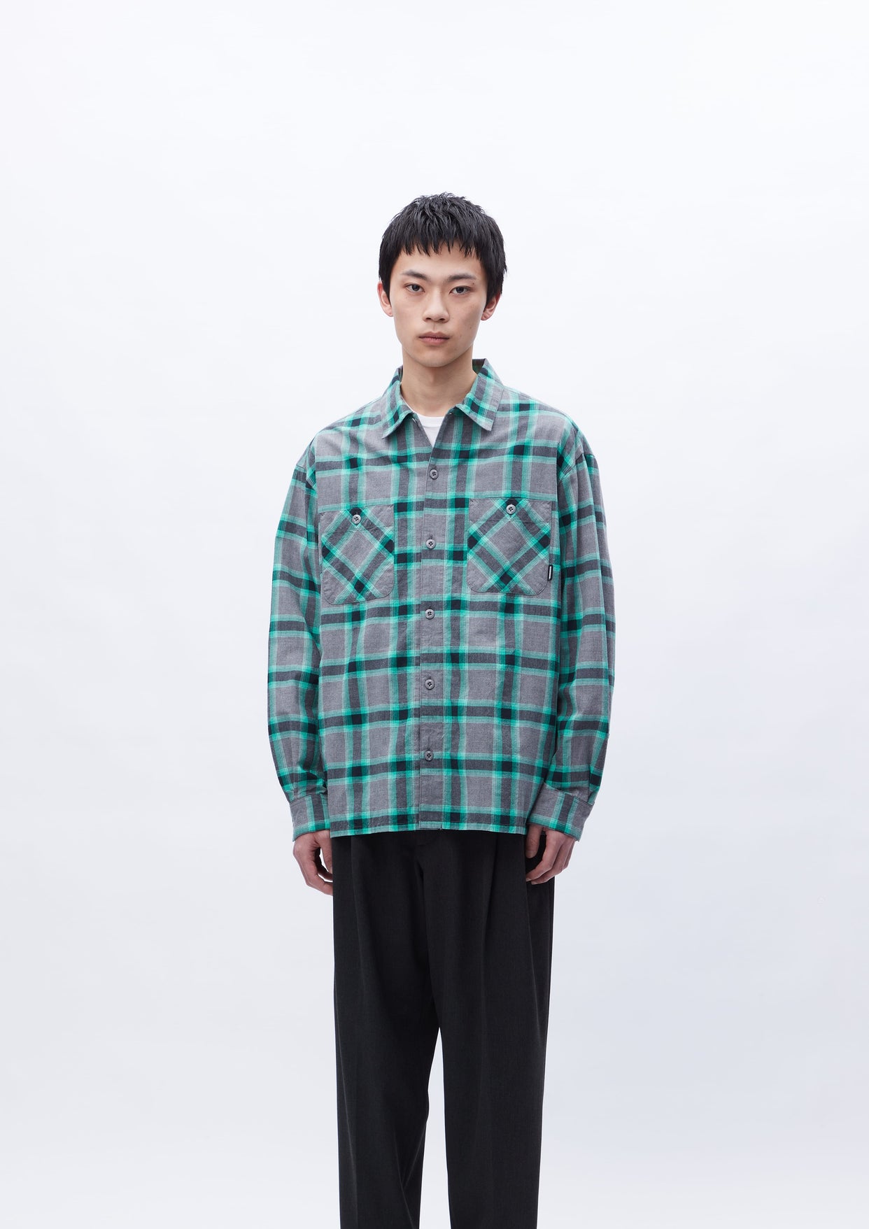 NH X WIND AND SEA . OMBRE CHECK SHIRT LS eva.gov.co