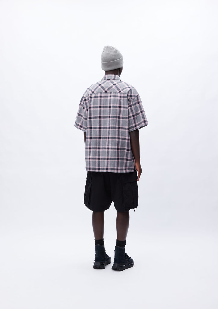 NH X WIND AND SEA . OMBRE CHECK SHIRT LS