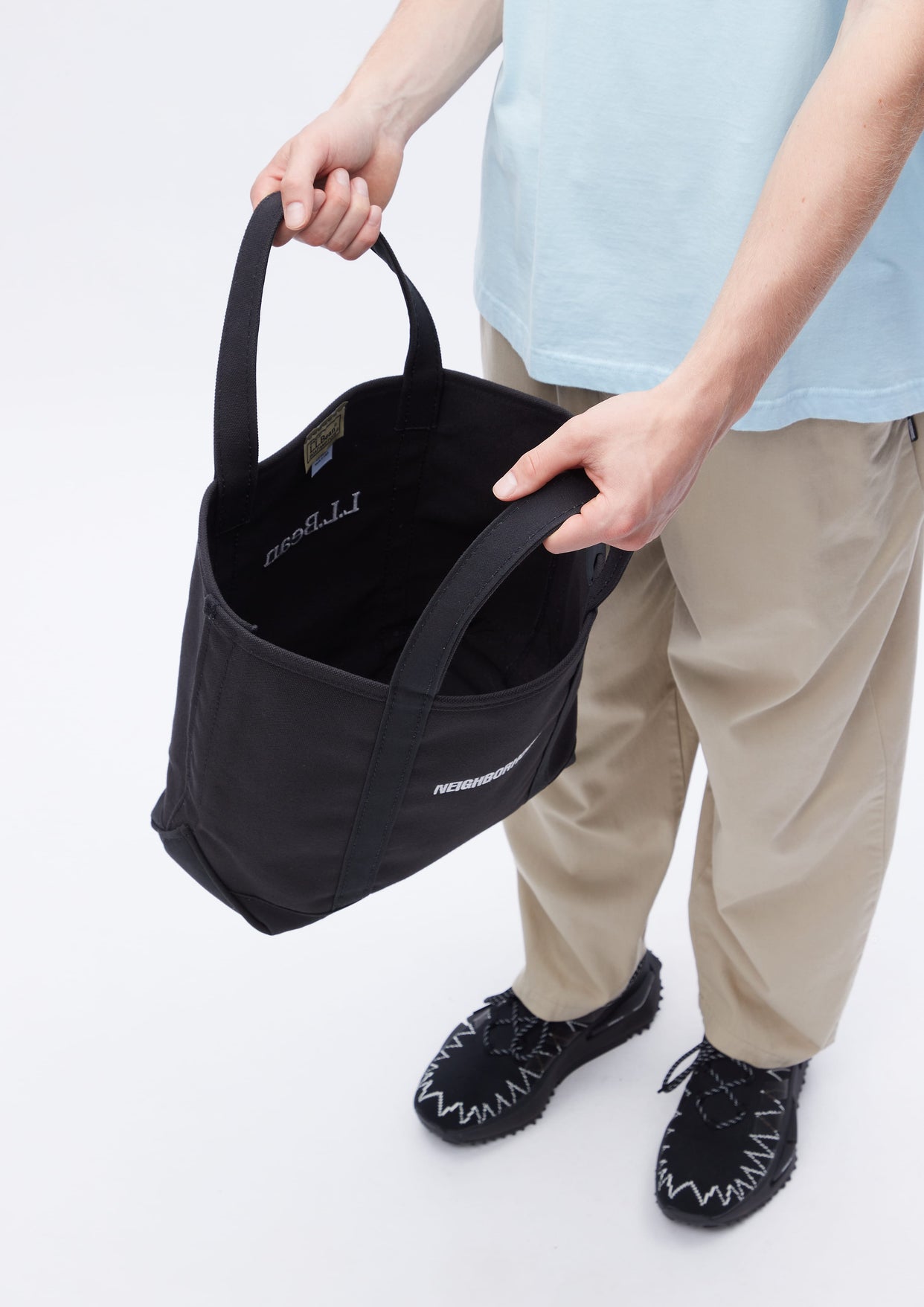 NEIGHBORHOOD NH x L.L.Bean Black Tote M-