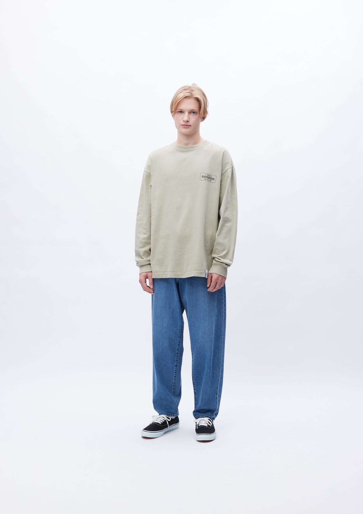 NEIGHBORHOOD SULFUR DYE CREWNECK LS | horsemoveis.com.br