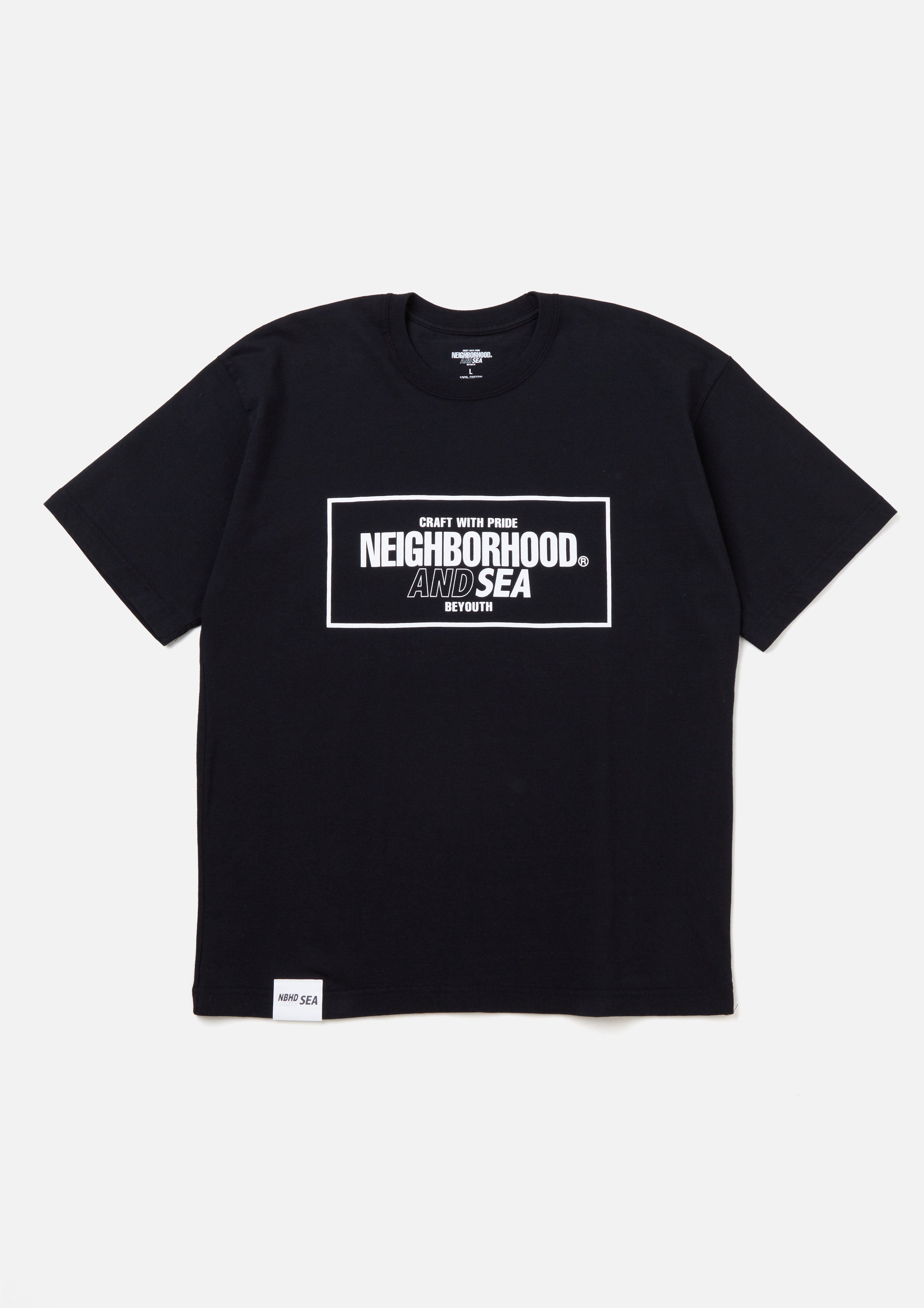 サイズM NEIGHBORHOOD ロゴTシャツ NH TEE SS-1 黒