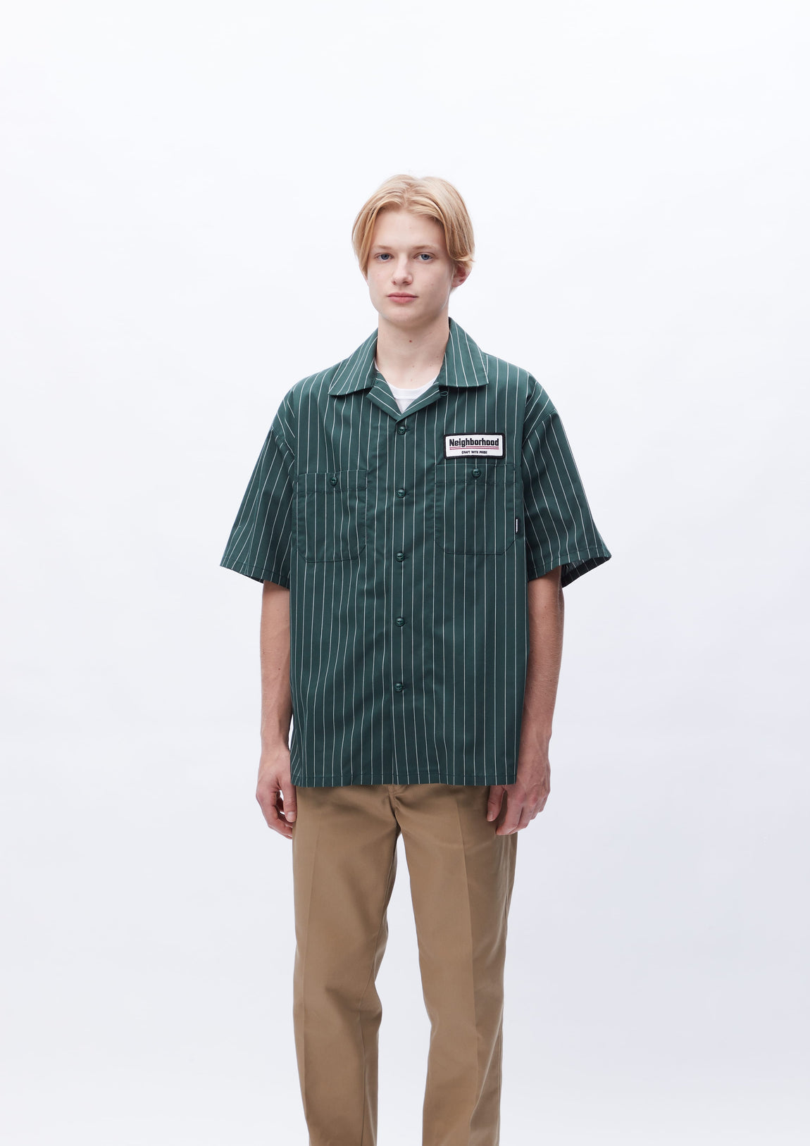 neighborhood STRIPE WORK SHIRT 2023SS-