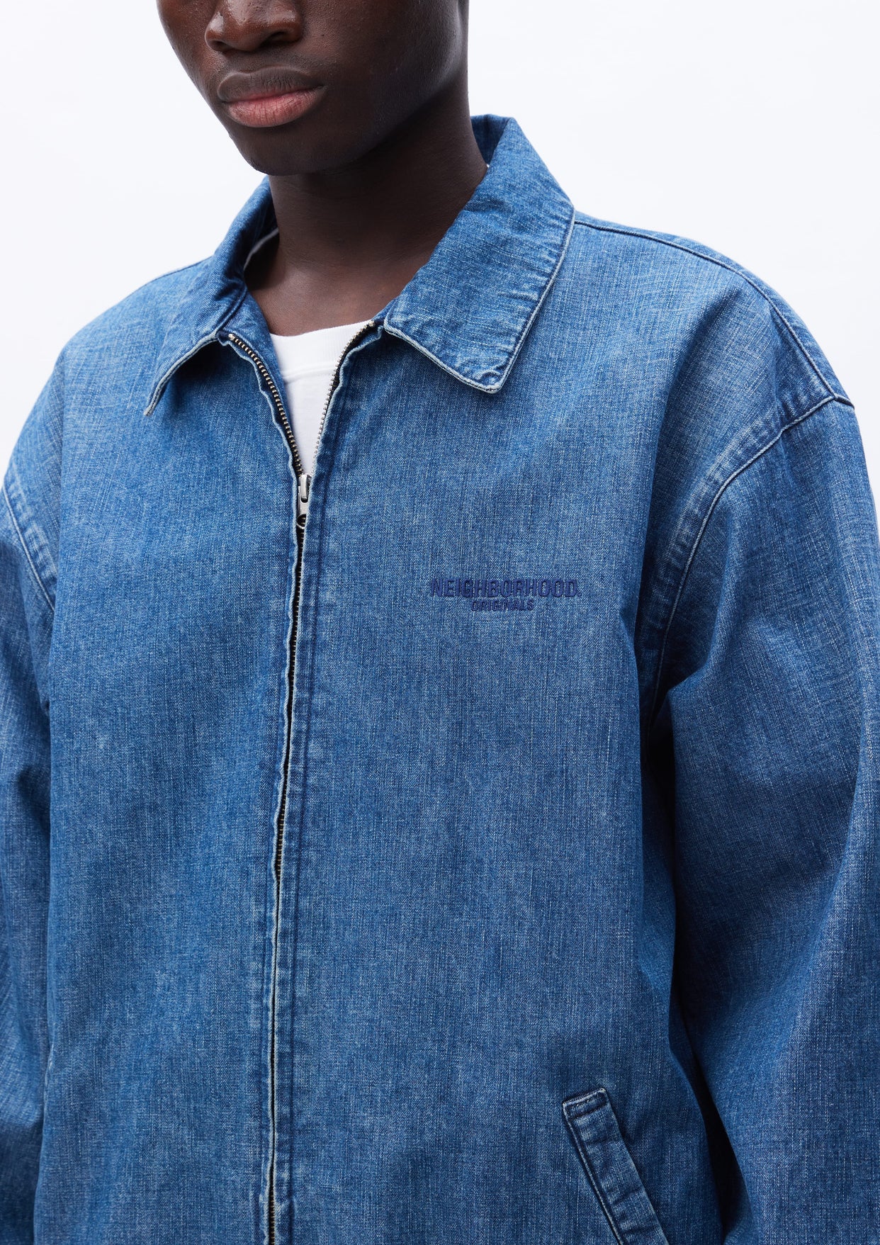 DENIM ZIP WORK JACKET