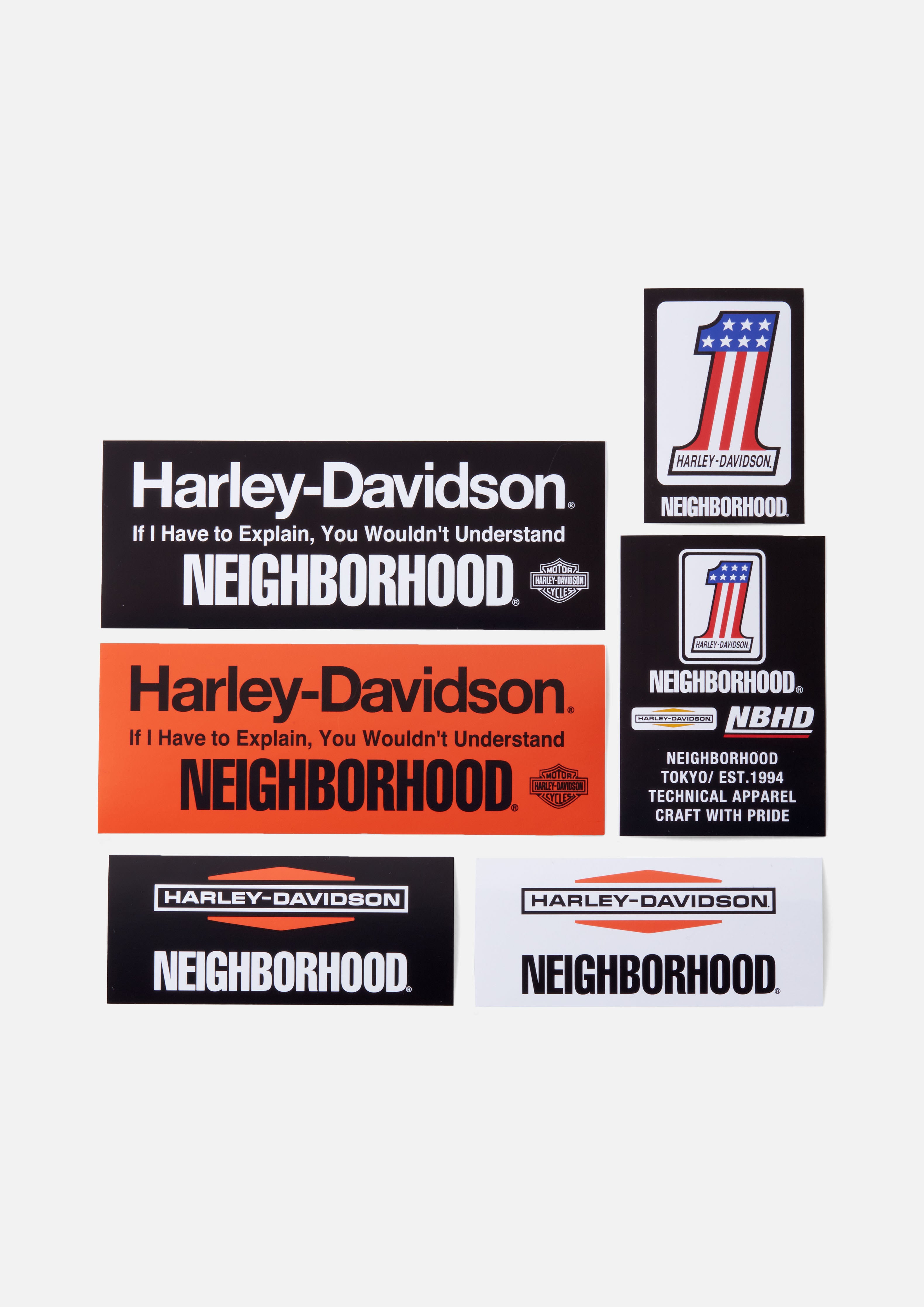 NEIGHBORHOOD Harley Davidson STICKER SET