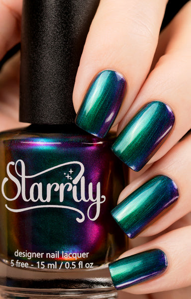 Starrily Death Wish - Purple Green Multichrome Nail Polish - 15 ml