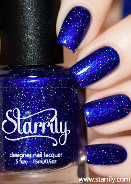 direct polish nail the  of Nail  Starrily Blue Heart Polish Holographic Ocean