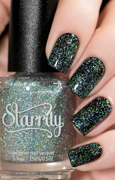 Starrily Space Debris Holographic Holo Flake Flakies Top Coat Nail Pol