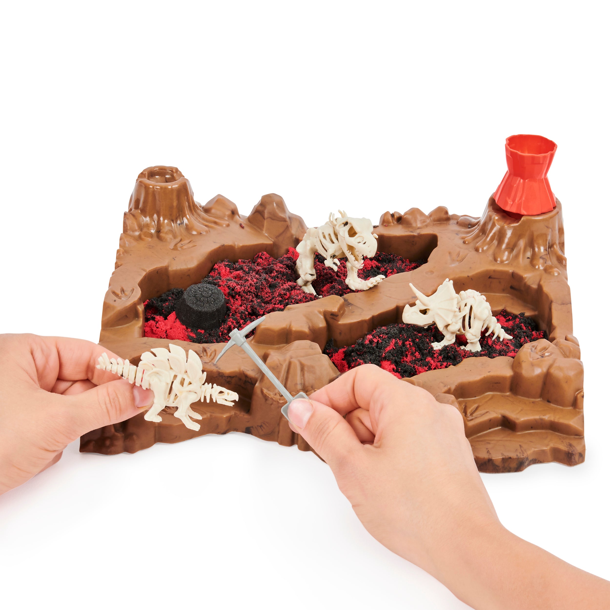 kinetic sand dino dig playset