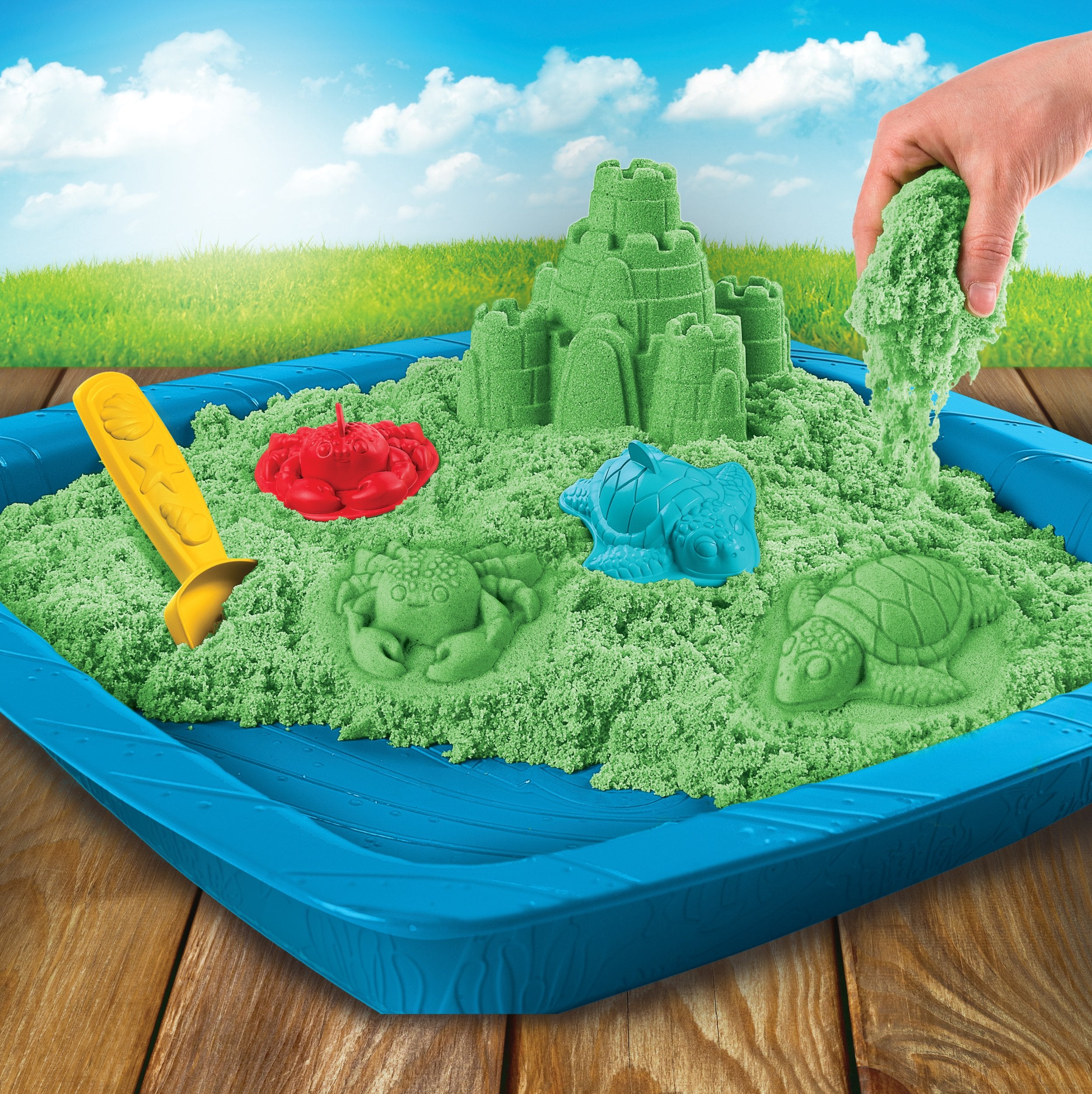 kinetic sand sandbox & molds