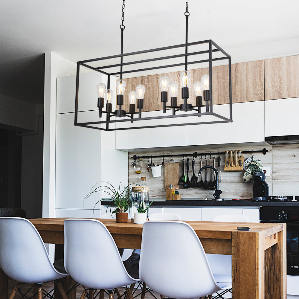 Kitchen Island Pendant Lighting Black Farmhouse Chandelier Dining