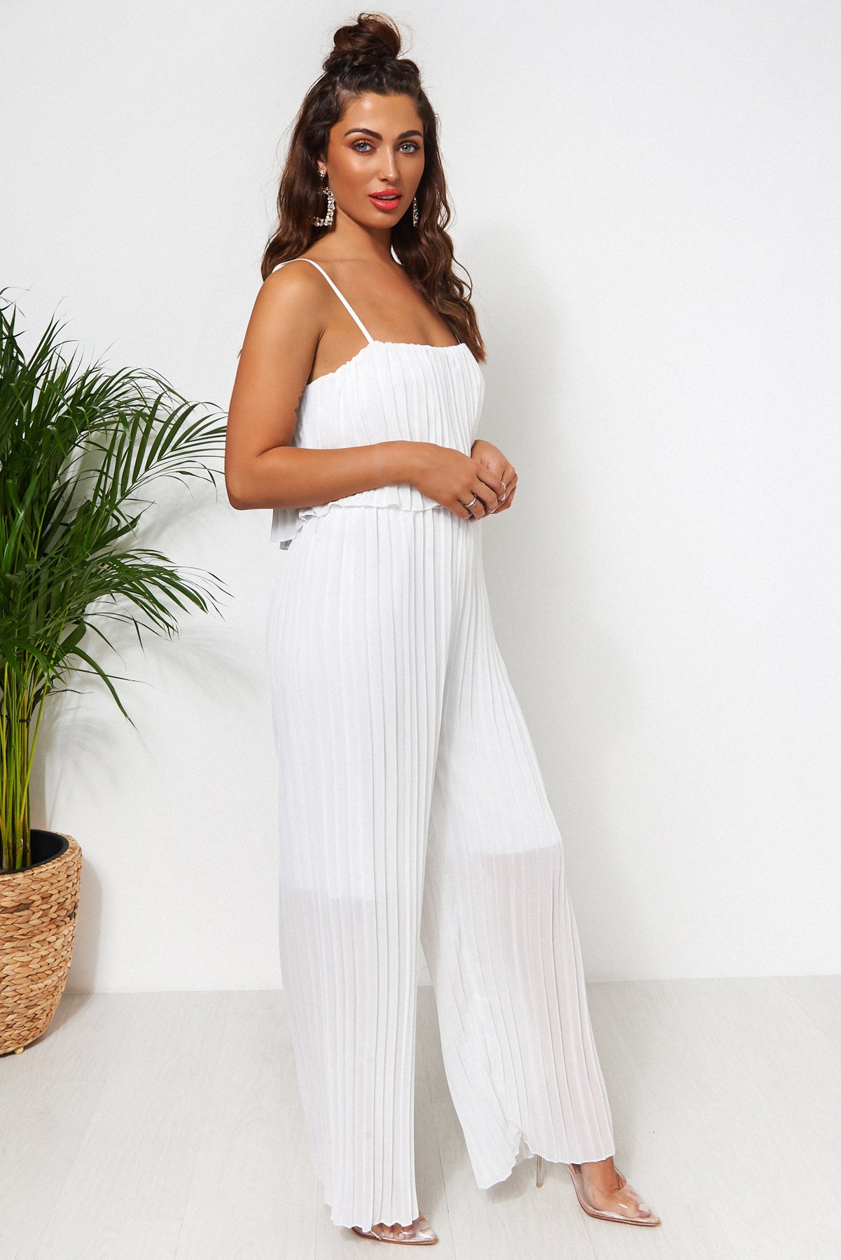 White Chiffon Frill Jumpsuit – The Fashion Bible