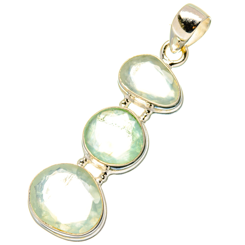 Prehnite Pendants handcrafted by Ana Silver Co - PD17068