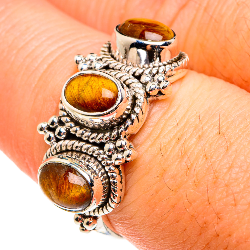 Tiger Eye Rings handcrafted by Ana Silver Co - RING77487