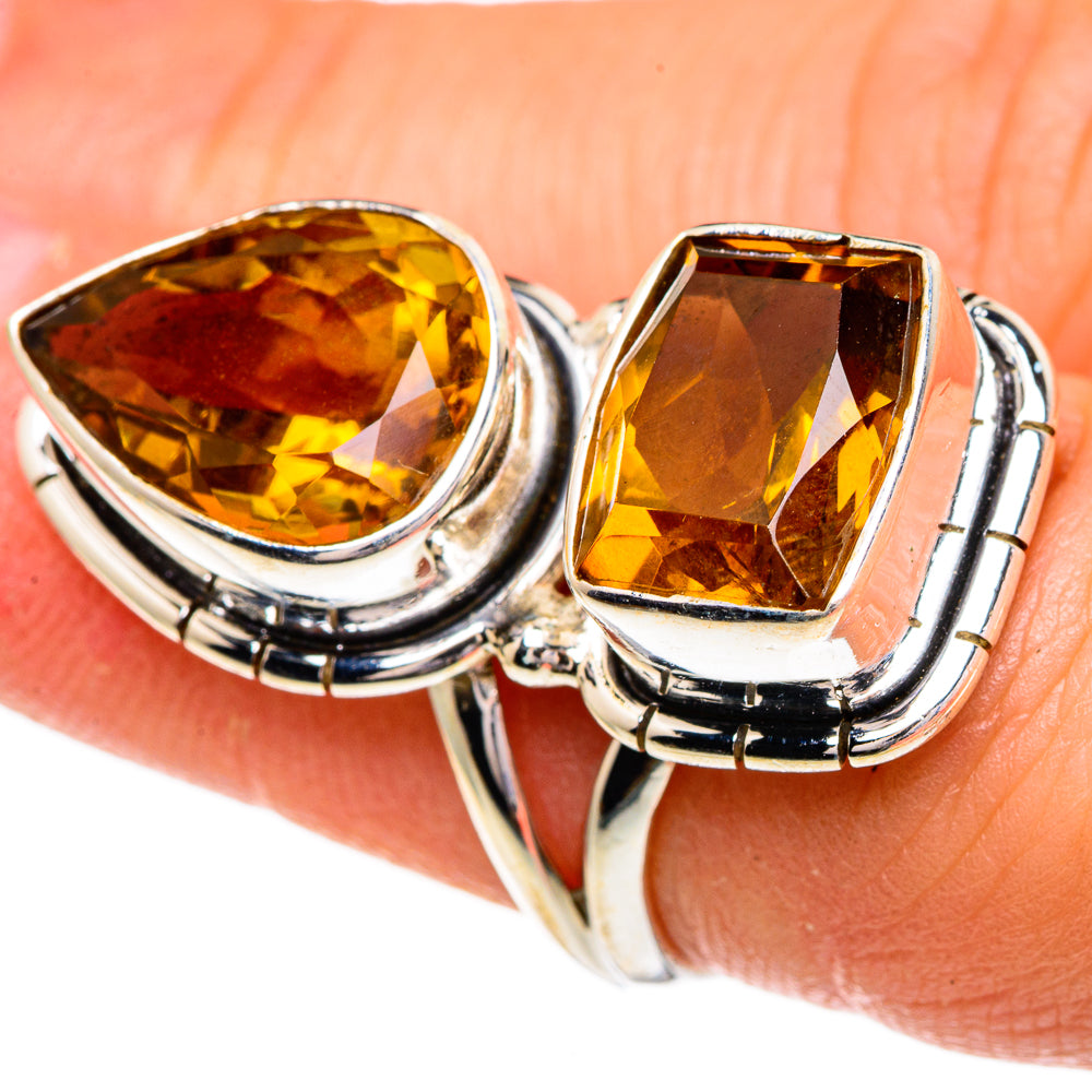 Mandarin Citrine Rings handcrafted by Ana Silver Co - RING85972